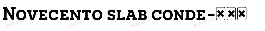 Novecento slab conde字体转换 Novecento slab conde字体转换